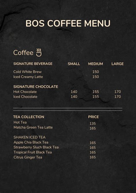 Bo’s Coffee Menu Prices Philippines 2024 [Updated] — All About ...