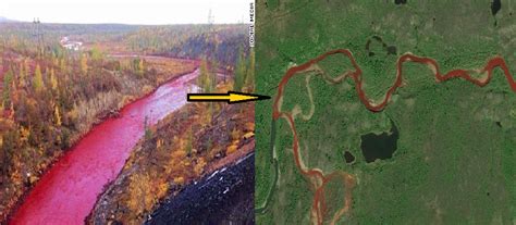 River In Russia Mysteriously Turns Blood Red Like A Sign Of The End Of Time