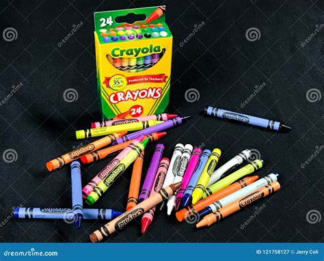 Brand New Crayola Crayons editorial photography. Image of violet ...