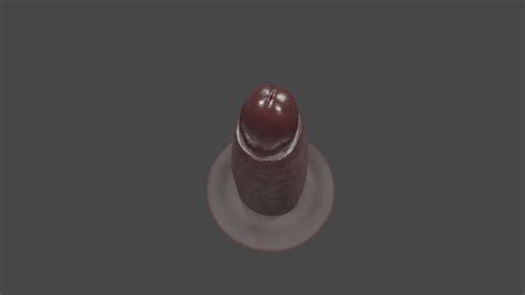 Realistic Big Black Dildo Rigged 3D Model By TriDsign