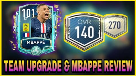 140 Ovr Fifa Mobile Team Upgrade Totssf Mbappe Gameplay Review Youtube