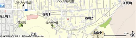 香川県坂出市谷町の地図 住所一覧検索｜地図マピオン