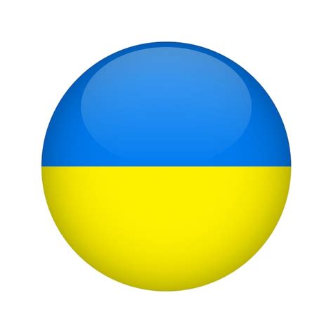 Flagge Der Ukraine Schaltfläche Gestaltungselement Für Website