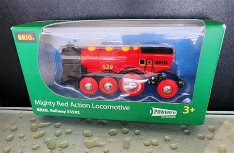 Brio World Mighty Red Action Locomot Battery Operated Toy Train New Nib