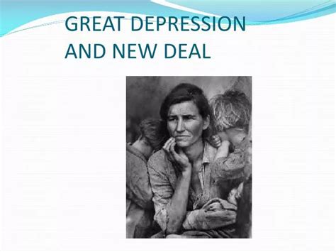 Ppt Great Depression And New Deal Powerpoint Presentation Free