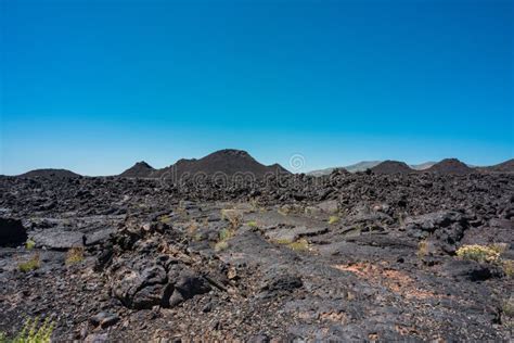 Grande Paisagem De Crateras Do Parque Nacional Da Lua Imagem De Stock