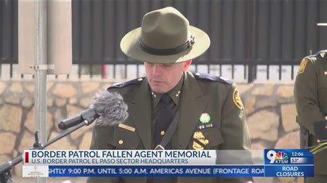 El Paso Sector Unveils New Memorial Honoring Fallen Agents Youtube