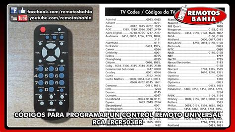 C Digos Para Programar Control Universal