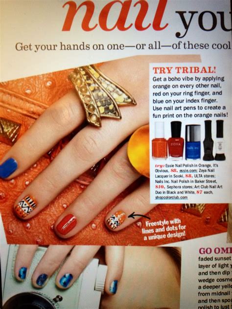 Ooh Cute Nails Tribal Nails Inspired By Seventeen Magazine