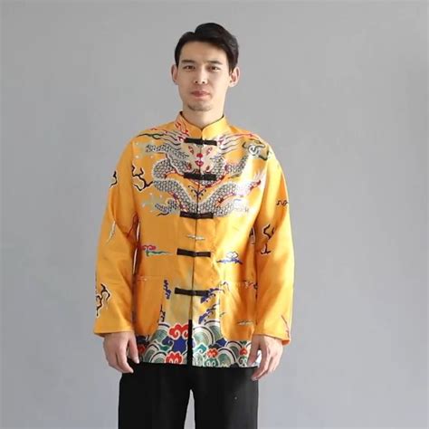 Daidai Ready Stock Cny Chinese New Year Man Men Tang Suit Embroidery