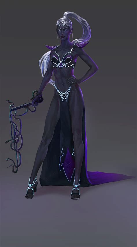 Drow Priestess Of Lolth By Dashafid On Deviantart