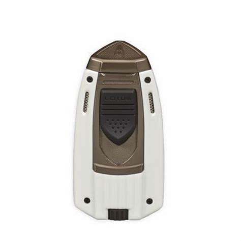 LOTUS LIGHTER MARINER TWIN PINPOINT TORCH FLAME WHITE GUNMETAL