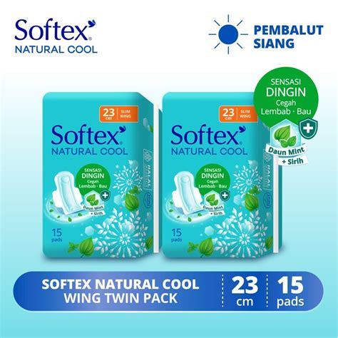 Jual Softex Natural Cool Super Slim Cm S X Packs Pembalut