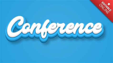 Conference Text Effect Generator