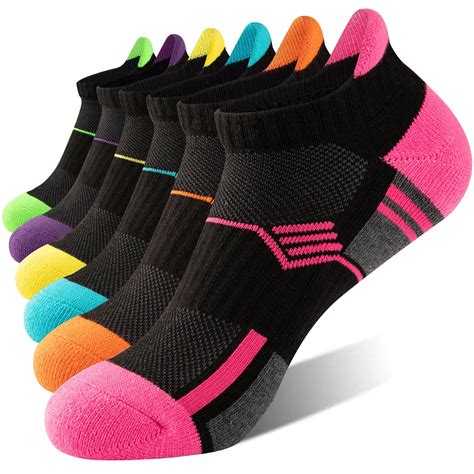 Eallco Women S Athletic Ankle Socks Women S Socks Cushioned Low Cut