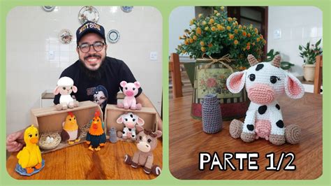 Vaca Amigurumi Passo a Passo Coleção Fazendinha do Ti Parte 1 2