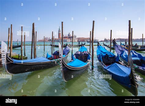 Gondola In Grand Canal Of Venice Italy Stock Photo Alamy