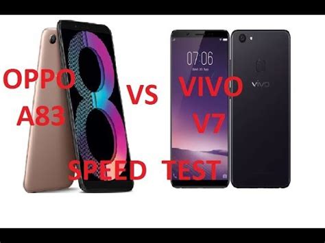 Oppo A83 VS Vivo V7 Speed Test YouTube