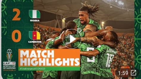 AFCON 2023 Nigeria Vs Cameroon 2024 Highlight With Ahmed Musa