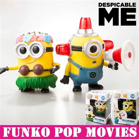 Funko Pop Figure Minions 4 Cute Despicable Me 2 Hawaiian Hula Toy Sexy Boneco Hawaiian Dance