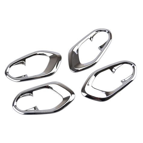 Abs Chrome Interior Door Bowl Decor Cover Trim Pcs For Jeep