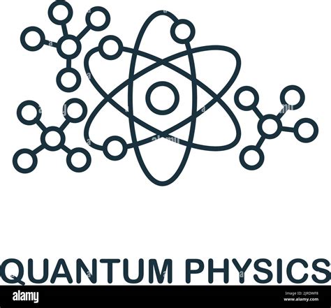 Quantum Physics Icon Line Simple Science Icon For Templates Web Design And Infographics Stock