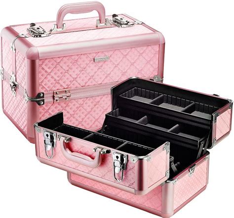 Sephora Collection Embossed Traincase Pink Quilted Sephora Train