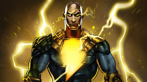 Download Black Adam Comic Book Illustration Wallpaper