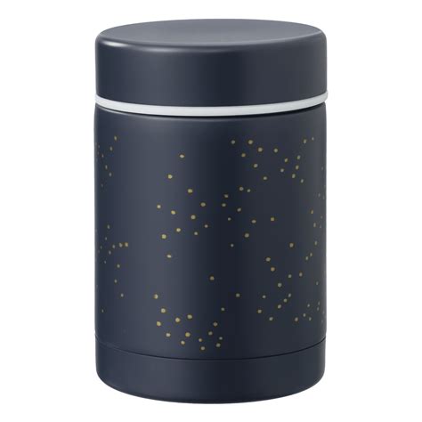 Thermos Food Jar 300ml Indigo Dots Villa Uk