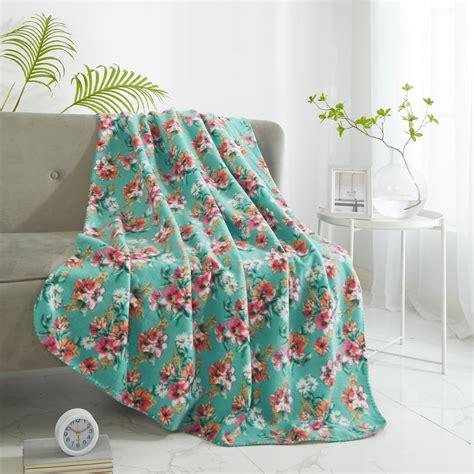 Mainstays Fleece Throw Blanket 50 X 60 Floral