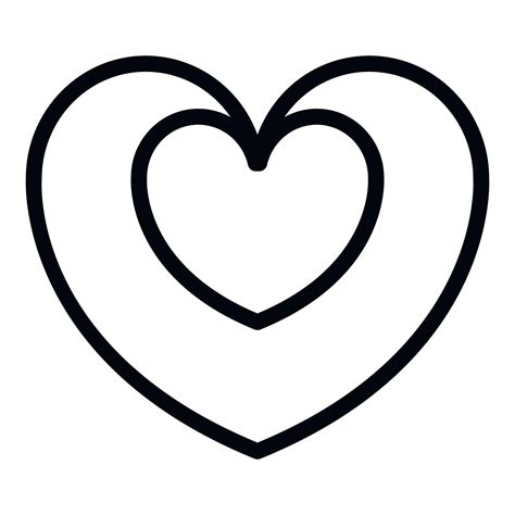 Bonus Heart Icon Outline Style 15367784 Vector Art At Vecteezy