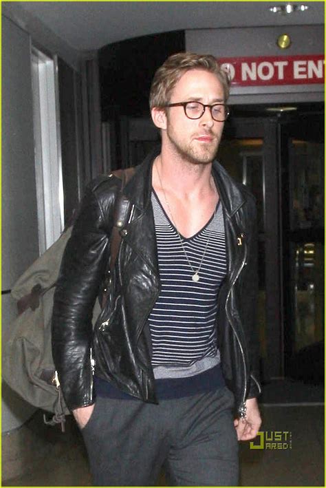 Ryan Gosling Glasses Guy At Lax Photo 2540022 Ryan Gosling Photos Just Jared Celebrity