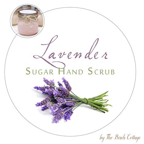 DIY Sugar Hand Scrub Printable Labels By The Birch Cottage The Birch