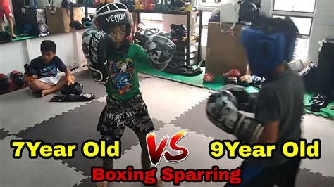 7 Year Old Vs 9 Year Old Filipino Kids Boxing Sparring Future