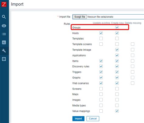 Import Host Groups In Zabbix Stack Overflow