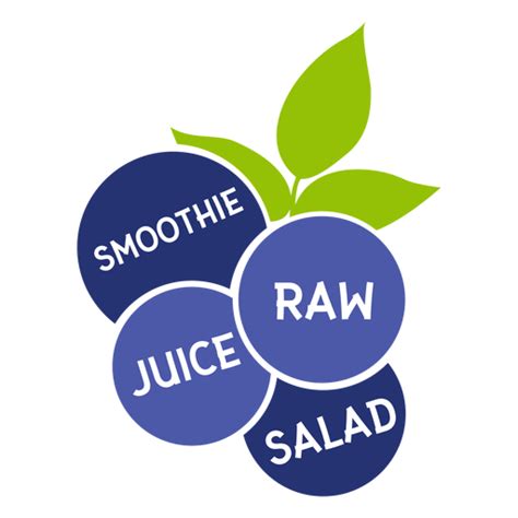 Design Png E Svg De Smoothie De Folha De Mirtilo Com Salada De Suco