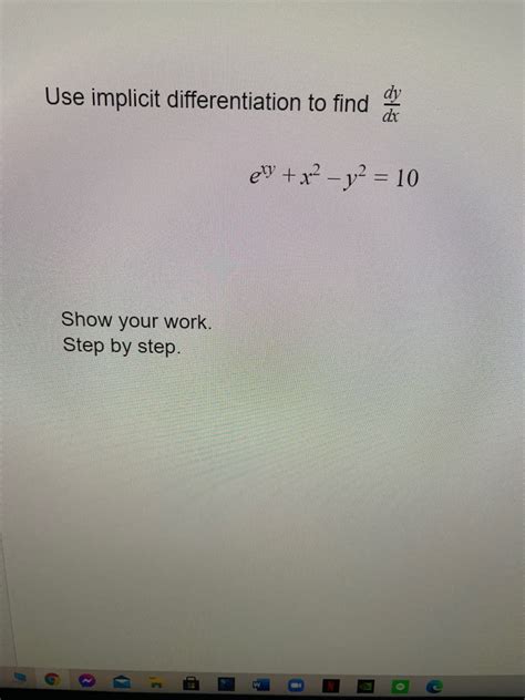 Answered Use Implicit Differentiation To Find Dx Bartleby