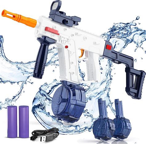 Electric Water Guns 32 Ft Automatic Water Gun Long Range Squirt Gun With 900cc