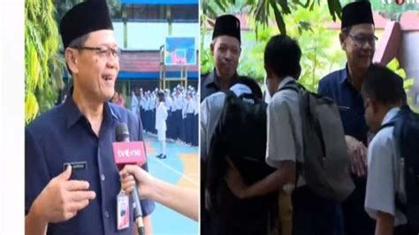 Hari Pertama Masuk Sekolah Di Jakarta Kepsek SMPN 92 Ini Luar Biasa