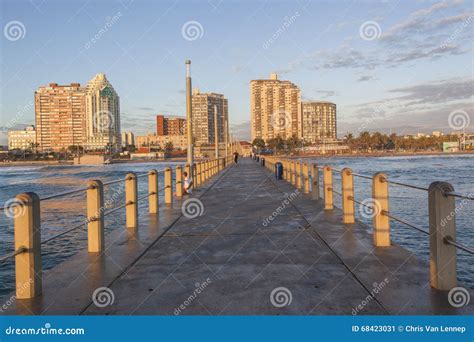 Durban Beachfront Pier Ocean Landscape Editorial Photo - Image of ...