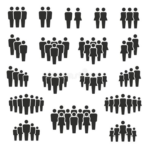 People And Population Icon Set Vector And Illustration Stock Vector