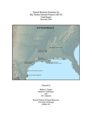 Fillable Online Irma Nps Natural Resource Summary For Big Thicket