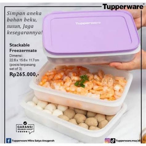 Jual Stackable Freezermate Wadah Kulkas Tupperware Shopee Indonesia