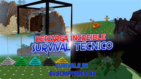 DESCARGA ESTE SURVIVAL TÉCNICO DE MINECRAFT BEDROCK 1 20 Survivals