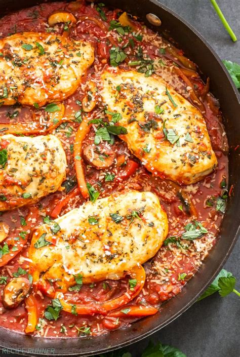 Easy Skillet Chicken Cacciatore Recipe Runner