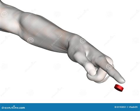 Extended Arm With Pointing Hand Stock Image - Image: 8193051