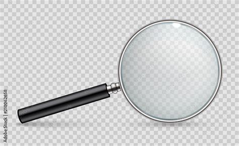 Creative Vector Illustration Of Realistic Magnifying Glass Isolated On