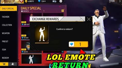 Lol Emote Retun Kab Aayega Lol Emote Return Confirm Free Fire