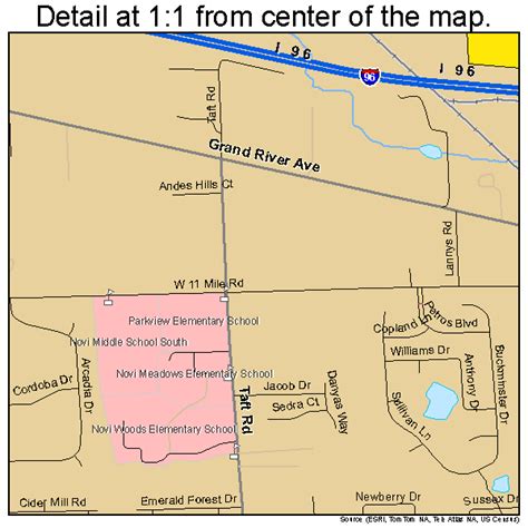 Novi Michigan Street Map 2659440