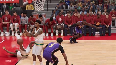 NBA2K23 Lakers Rockets LeBron AD With Double Doubles YouTube